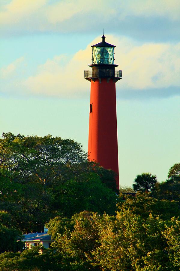 Shaded Lighthouse Photograph by Catie Canetti