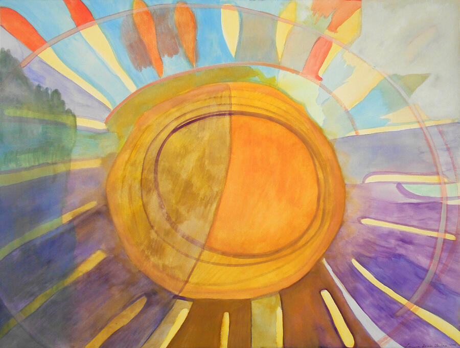 Shaded Sun Painting by Laura Joan Levine