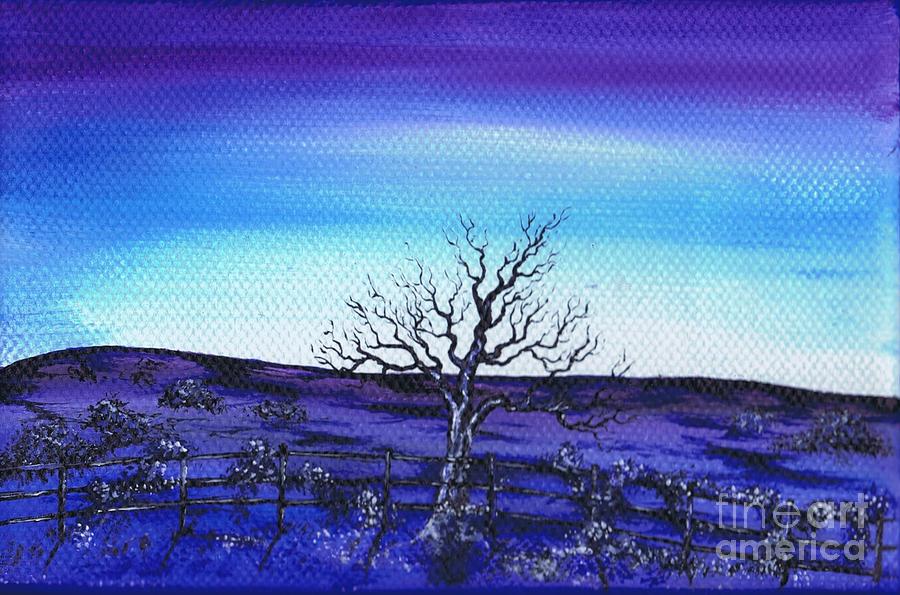 Shades Of Blue Painting by Kenneth Clarke