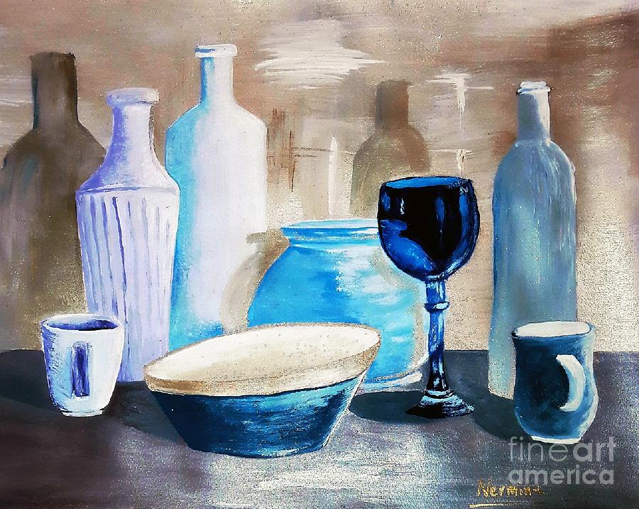 Shades Of Blue Painting