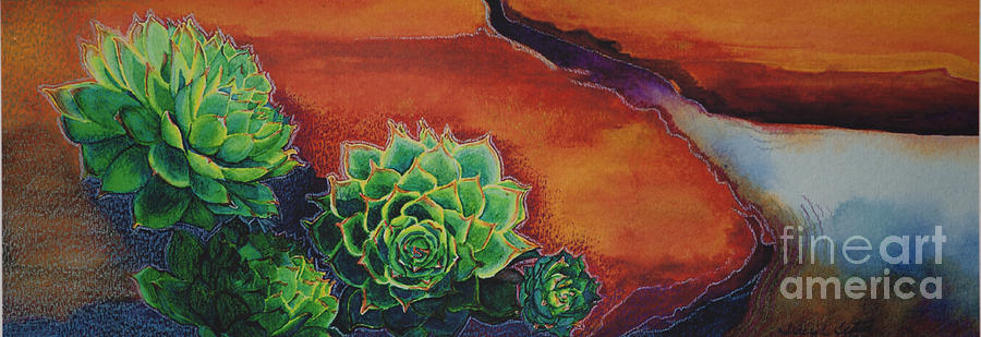 Desert Painting - Shades of Desert by Tracy L Teeter 