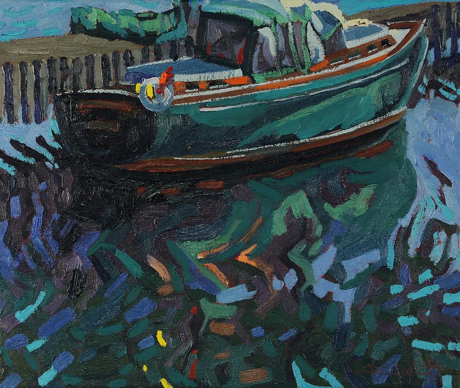 Shades of Green Sails Painting by Phil Chadwick