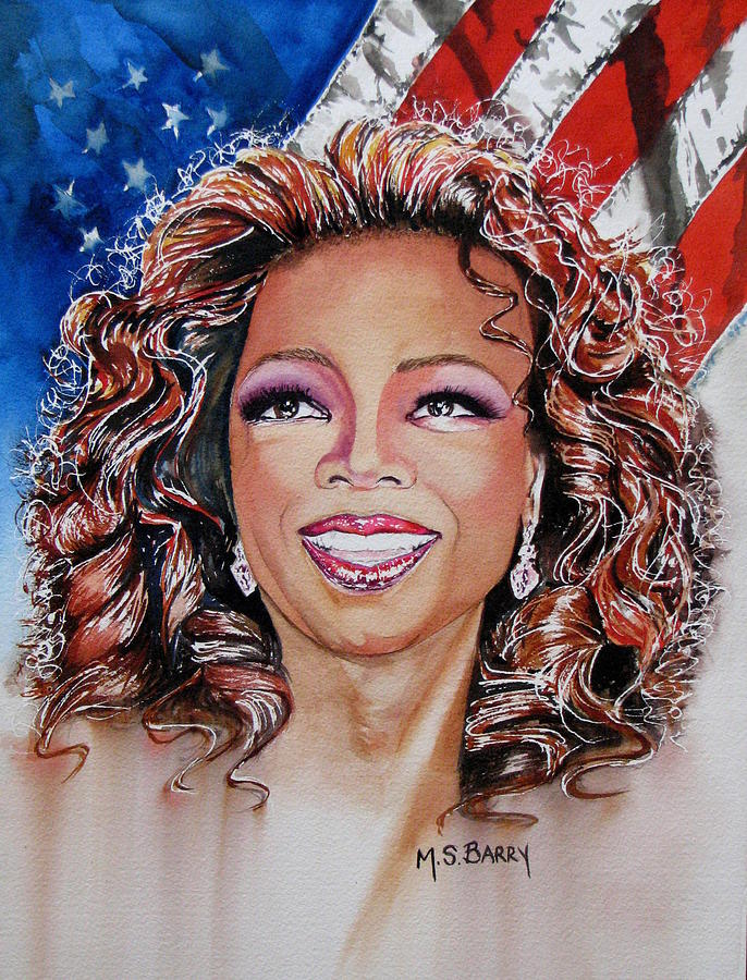 Shades of Oprah Painting by Maria Barry