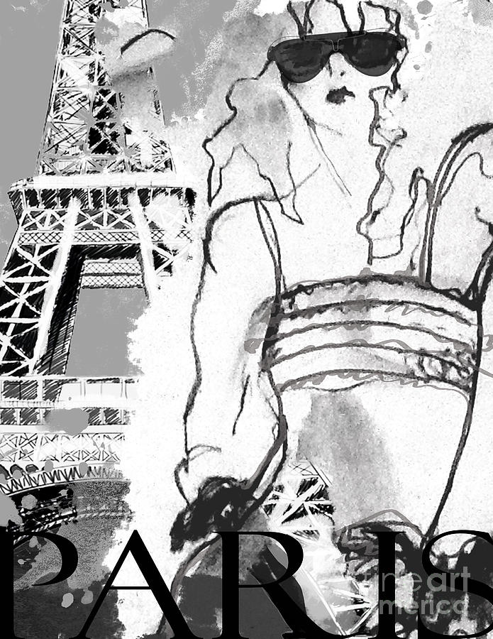 Shades of Paris Drawing by MGL Meiklejohn Graphics Licensing