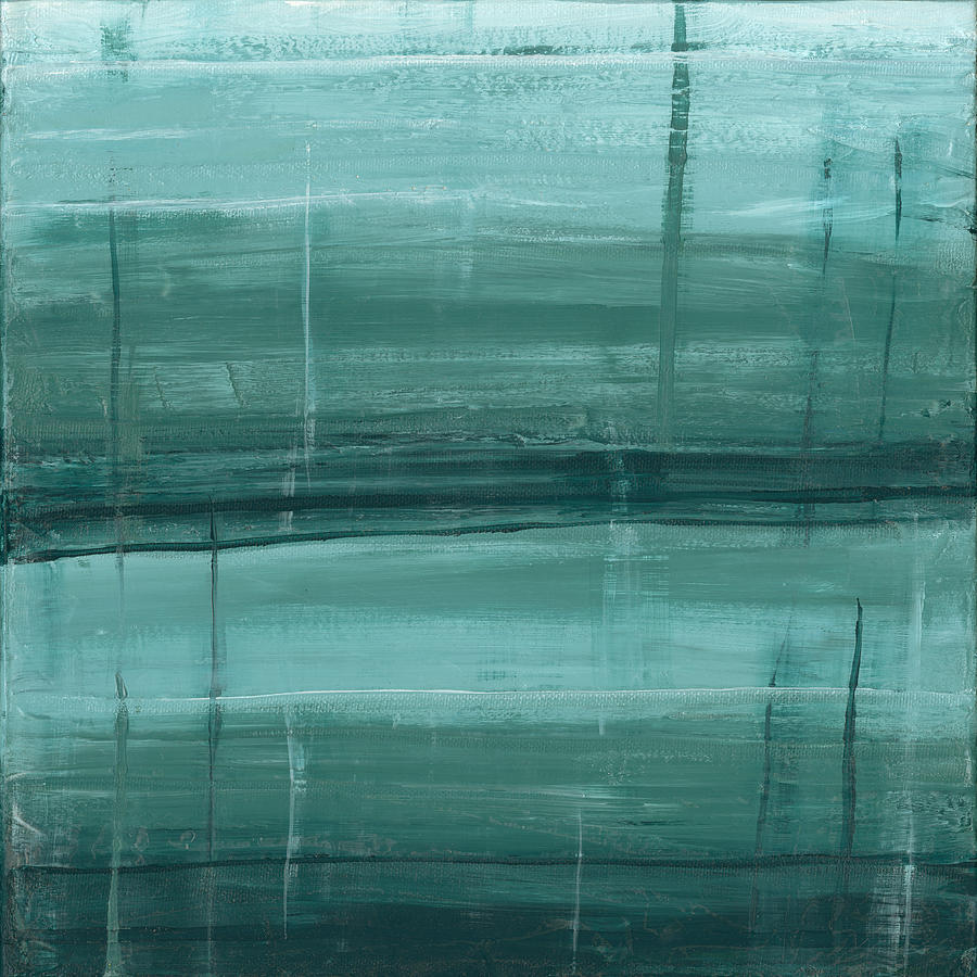 Shades of Teal Painting by Diana Hrabosky