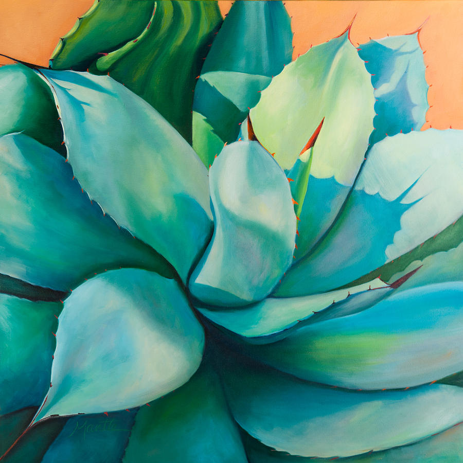 Agave Painting - Shadow Dance 5 by Athena Mantle