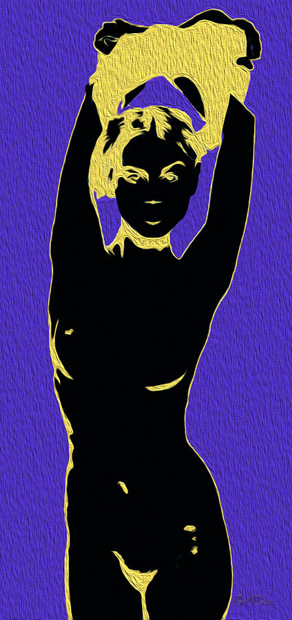 Shadow Dance End Purple N Yellow Photograph by Robert J Sadler