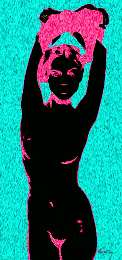 Shadow Dance End Turquoise N Pink Photograph by Robert J Sadler