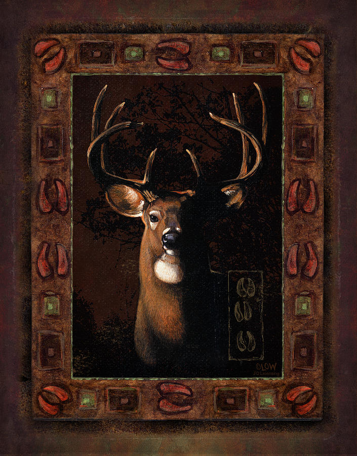 Wildlife Painting - Shadow deer by JQ Licensing