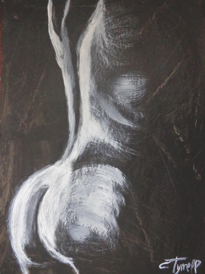 Shadow Figure 2 - Female Nude Painting by Carmen Tyrrell