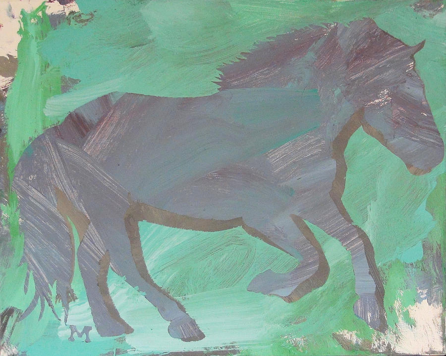 Shadow Horse Painting By Candace Shrope