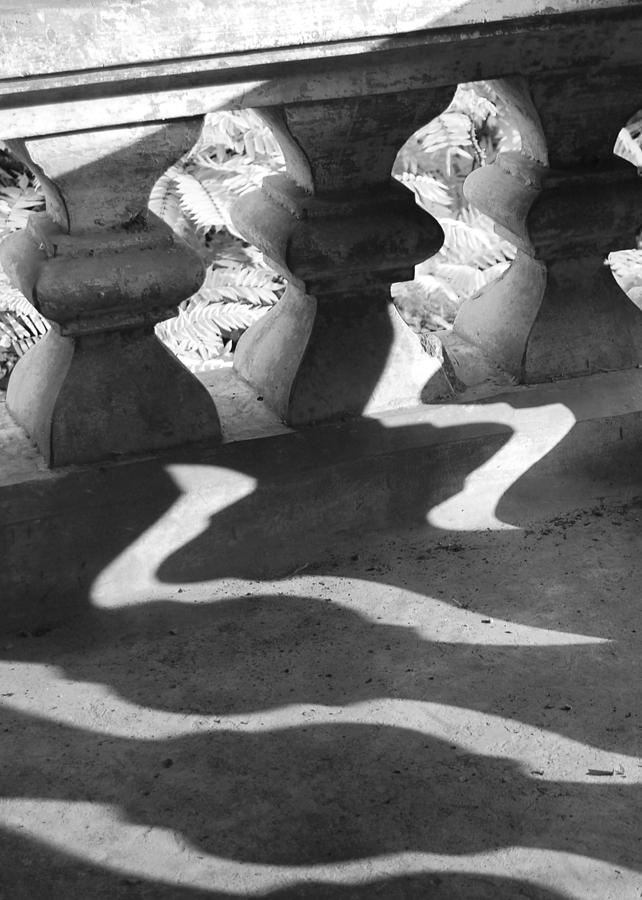 Shadow of railing Photograph by Hitendra SINKAR