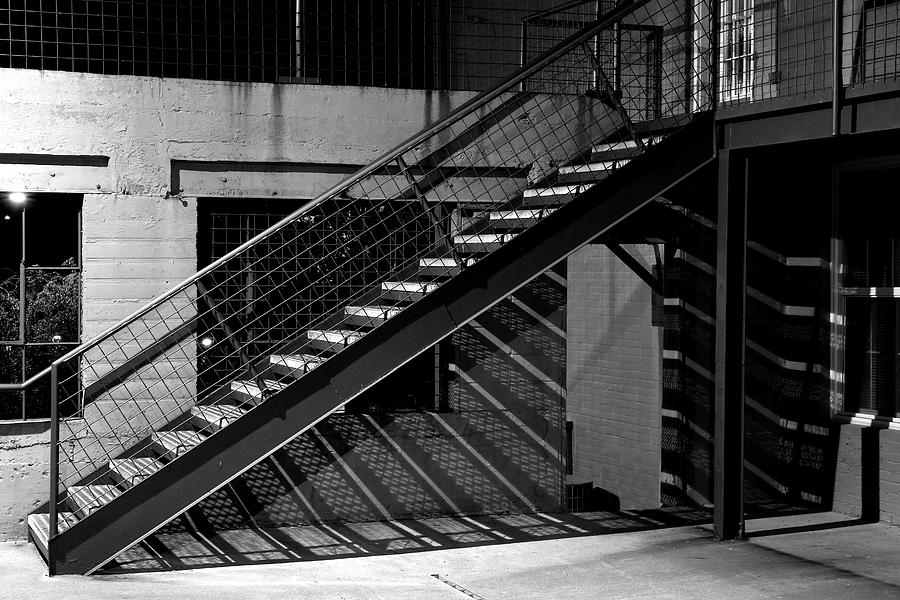 Shadow of Stairs in Mono Photograph by Christopher McKenzie