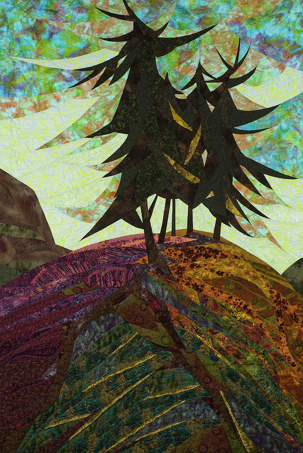 Tree Tapestry - Textile - Shadow of the Evening by Linda Beach Tree Tapestry - Textile - Shadow of the Evening by Linda Beach
