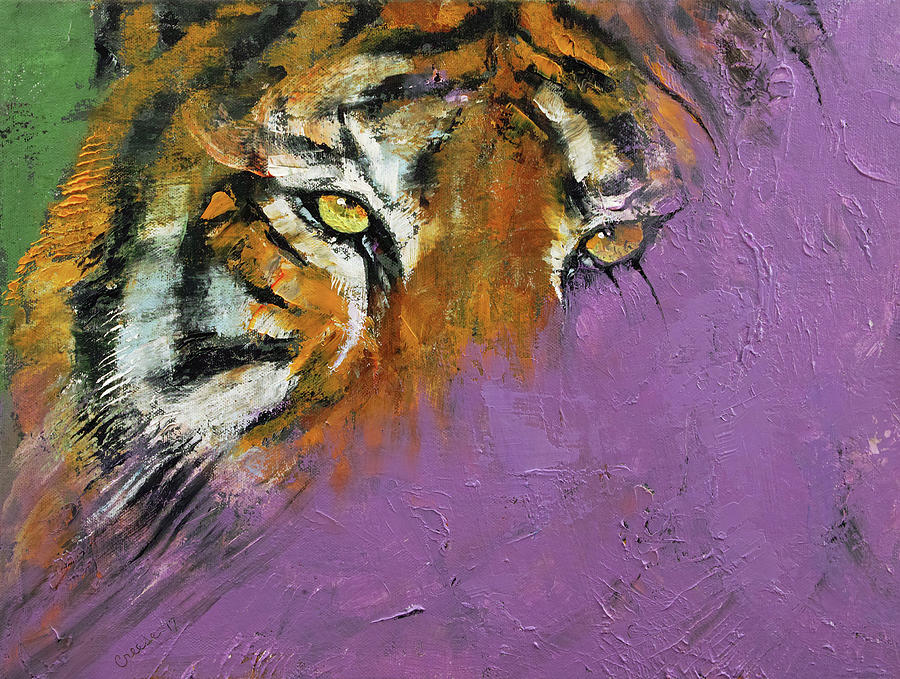 Shadow Tiger Painting by Michael Creese