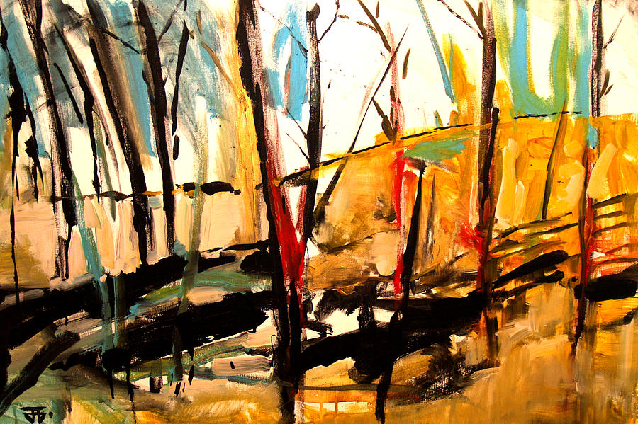 Shadow Trees Painting by John Gholson