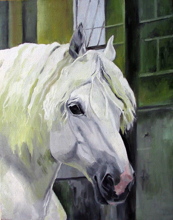 Horse Painting - Shadowfax by Nel Kwiatkowska