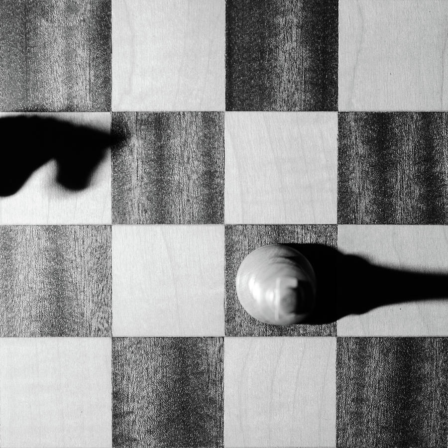 Chess Photograph - Shadowgame by Kolbein Svensson Chess Photograph - Shadowgame by Kolbein Svensson