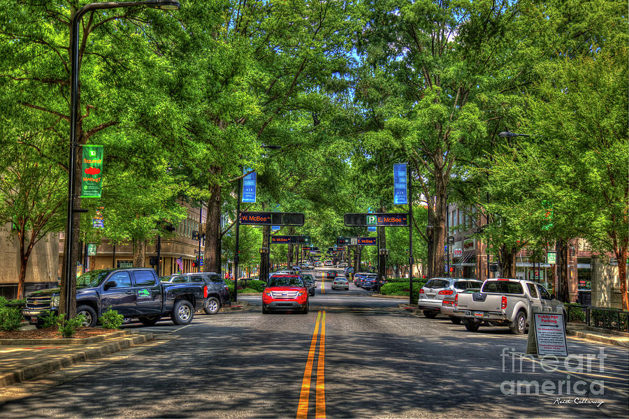 Shadows and Shade Downtown Greenville South Caroline Art Photograph by Reid Callaway