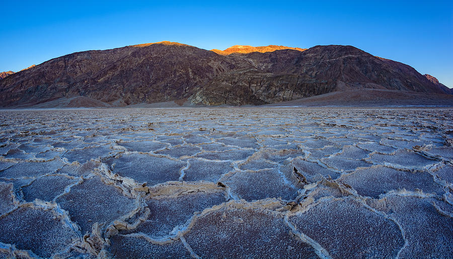 Shadows Fall Over Badwater Photograph by Mark Rogers