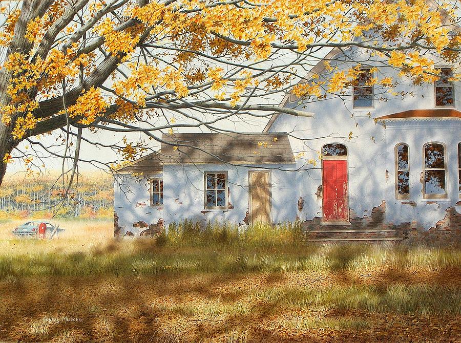 Shadows in Autumn Painting by Conrad Mieschke