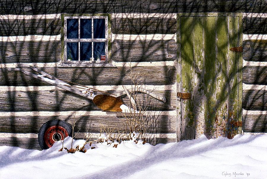 Shadows in December Painting by Conrad Mieschke