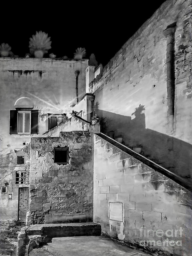 Shadows in Matera.Italy Photograph by Jennie Breeze
