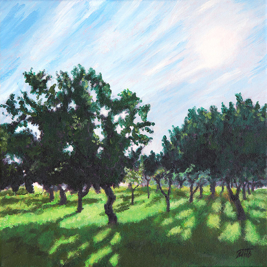 Shadows In The Fruit Garden Painting