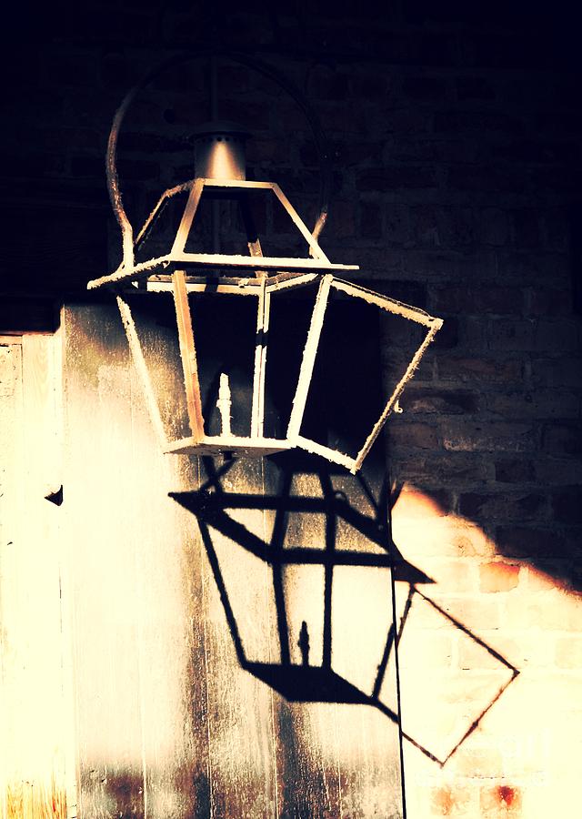 Shadows of New Orleans - Lamp Photograph by Carol Groenen
