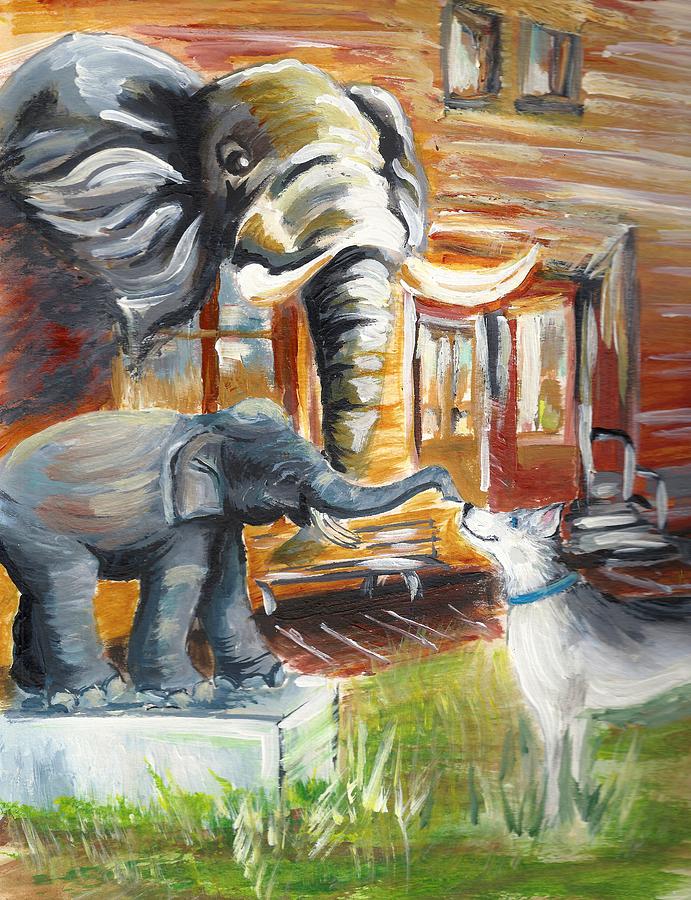 Shadows of the Past , Hope for the Future Painting by Karen Ferrand Carroll