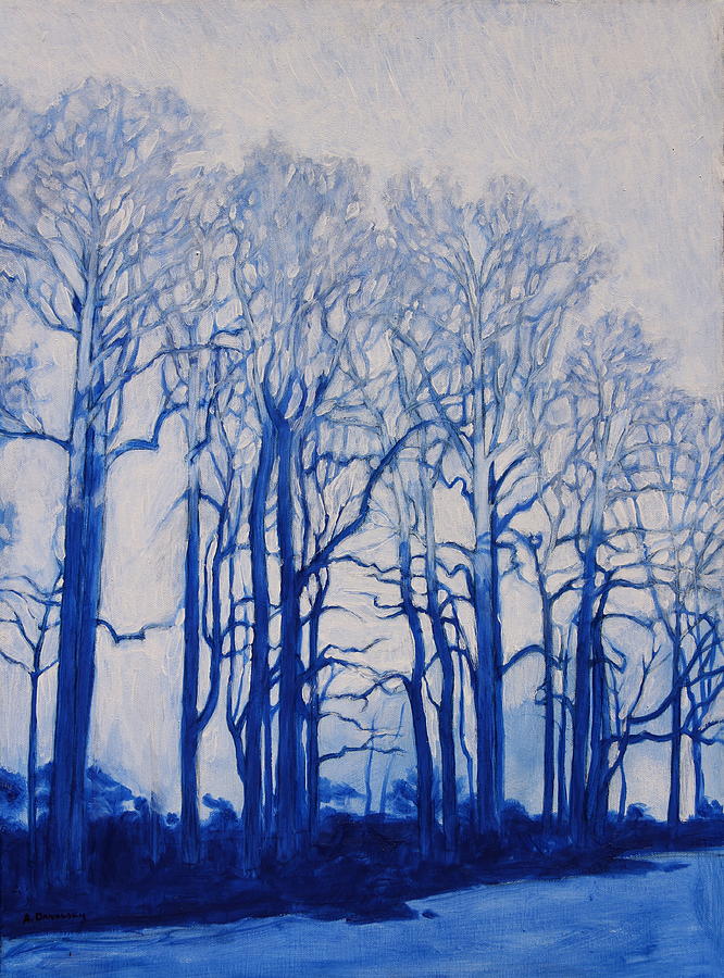 Shadows Of Winter Painting by Andrew Danielsen