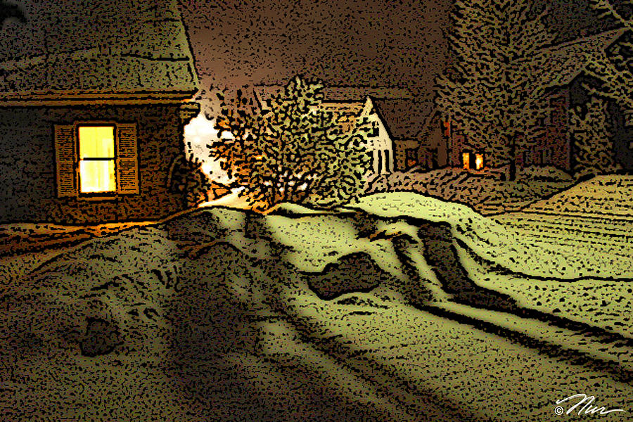 Shadows of Winters Night Photograph by Nancy Griswold