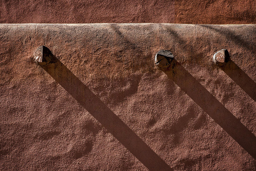 Shadows on a Wall - Santa Fe Photograph by Stuart Litoff