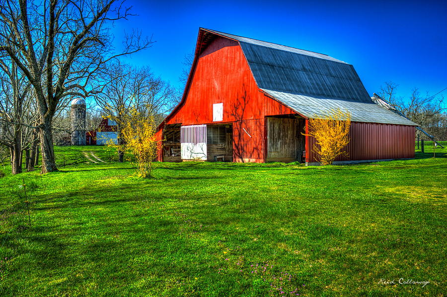 Shadows On The Barn Tennessee Farm Art Photograph by Reid Callaway