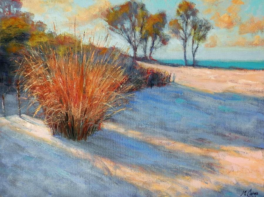 Impressionism Painting - Shadows on the Sand by Michael Camp