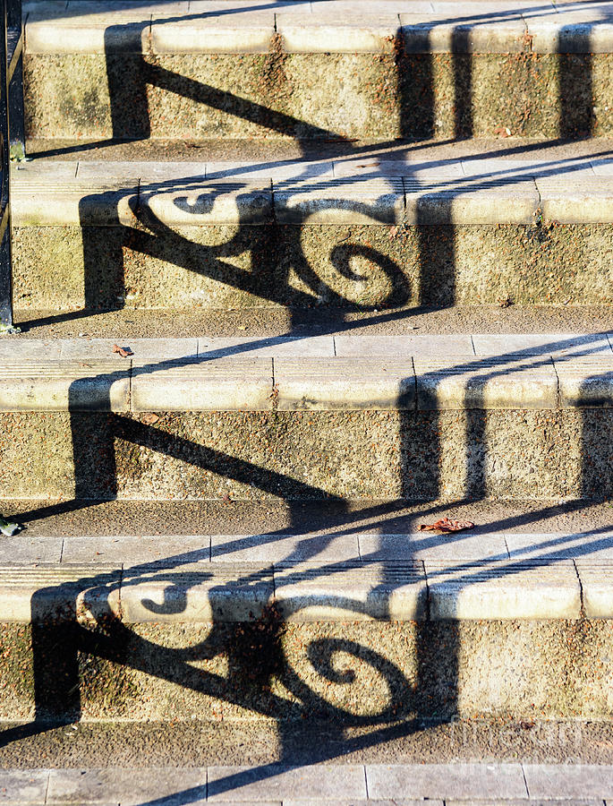 Shadows on the steps Photograph by Colin Rayner