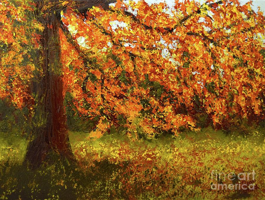 Shady Oak Painting by Barrie Stark