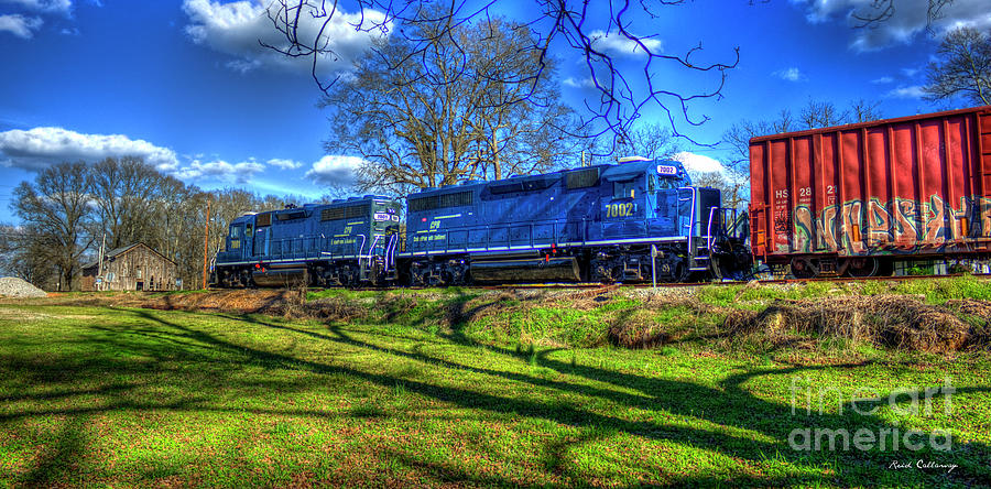 Shadydale Shadows CarterParrott Railnet Train Art Photograph by Reid Callaway