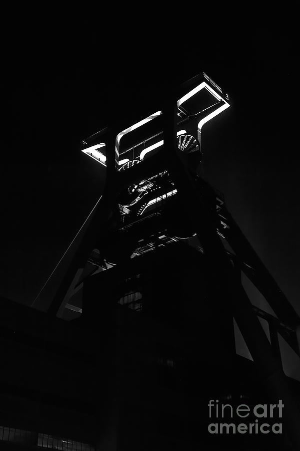 Shaft Tower Zeche Zollverein Photograph by Joerg Lingnau