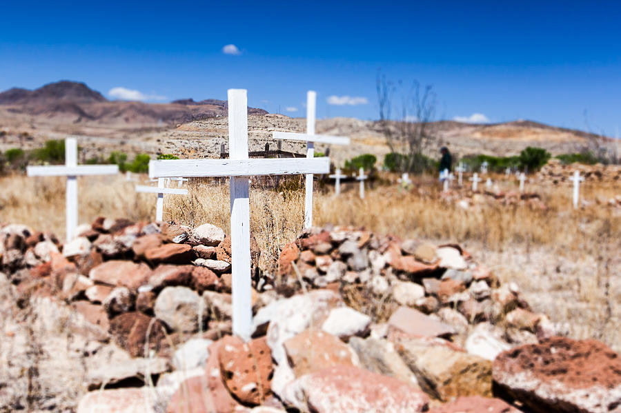 Shafter Cemetery Photograph by SR Green