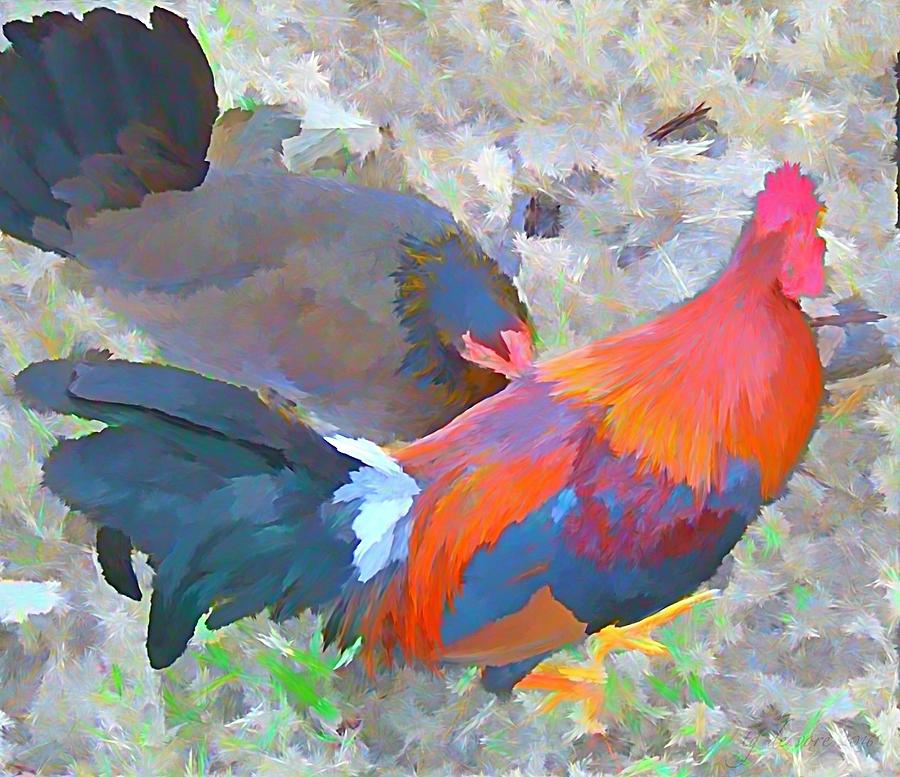 Shake your Tail Feathers Digital Art by Tg Devore