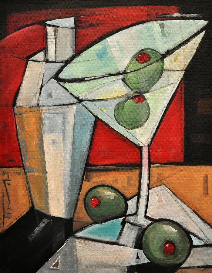 Martini Painting - Shaken Not Stirred by Tim Nyberg
