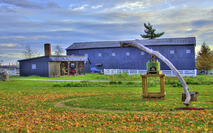 Shaker Barn and Sorghum Mill Photograph by Sam Davis Johnson