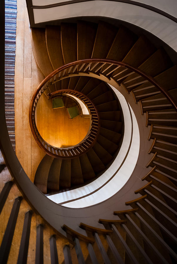 Architecture Photograph - Shaker Stairs by Wayne Stacy