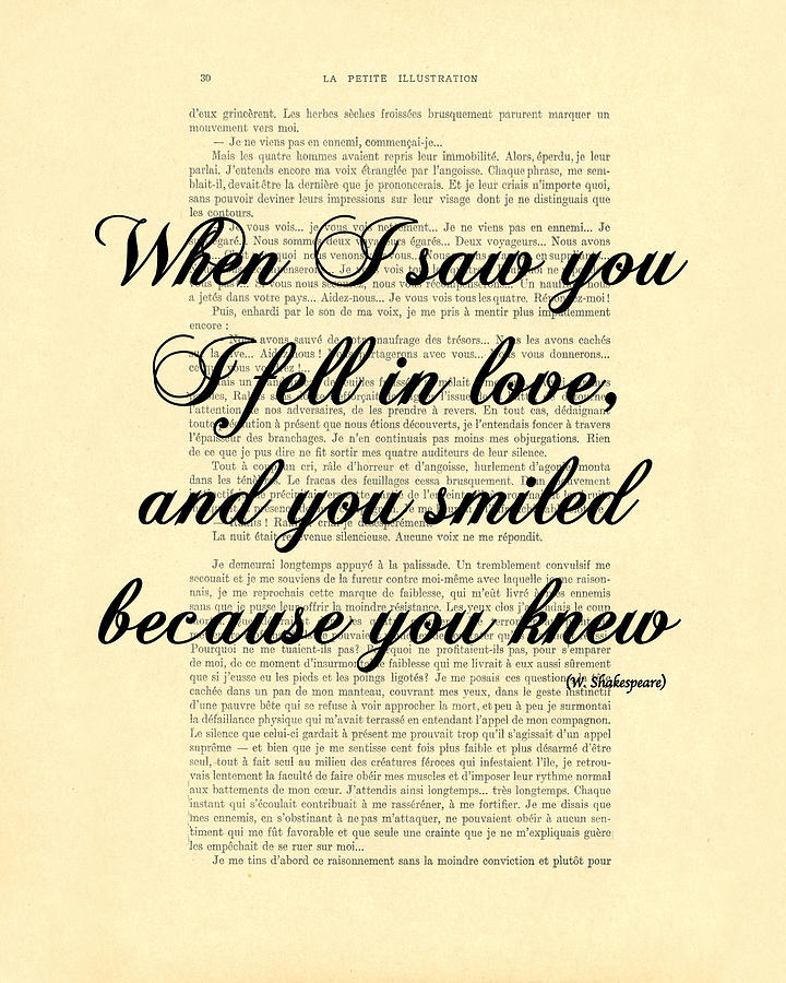 Typography Digital Art - Shakespeare Quote by Madame Memento