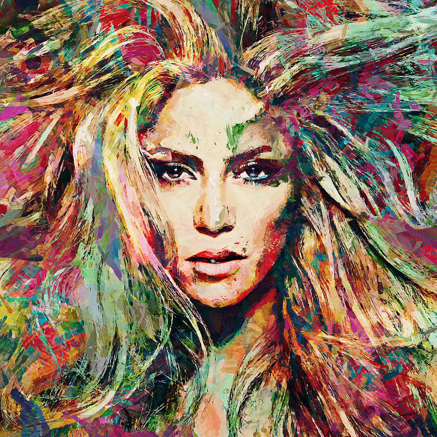 Shakira Painting - Shakira by SampadArt Gallery
