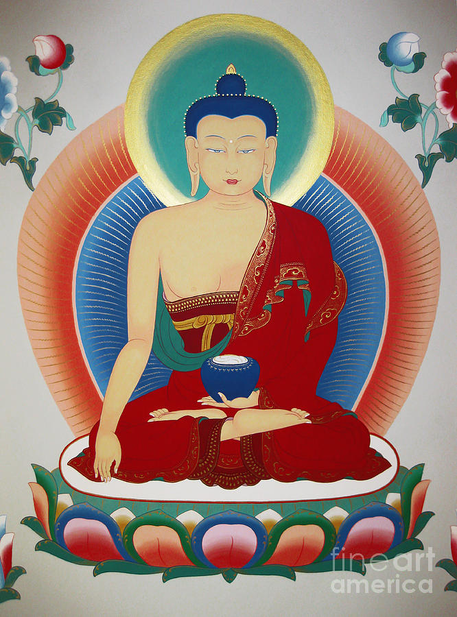 Shakyamuni Buddha  Painting by Sergey Noskov