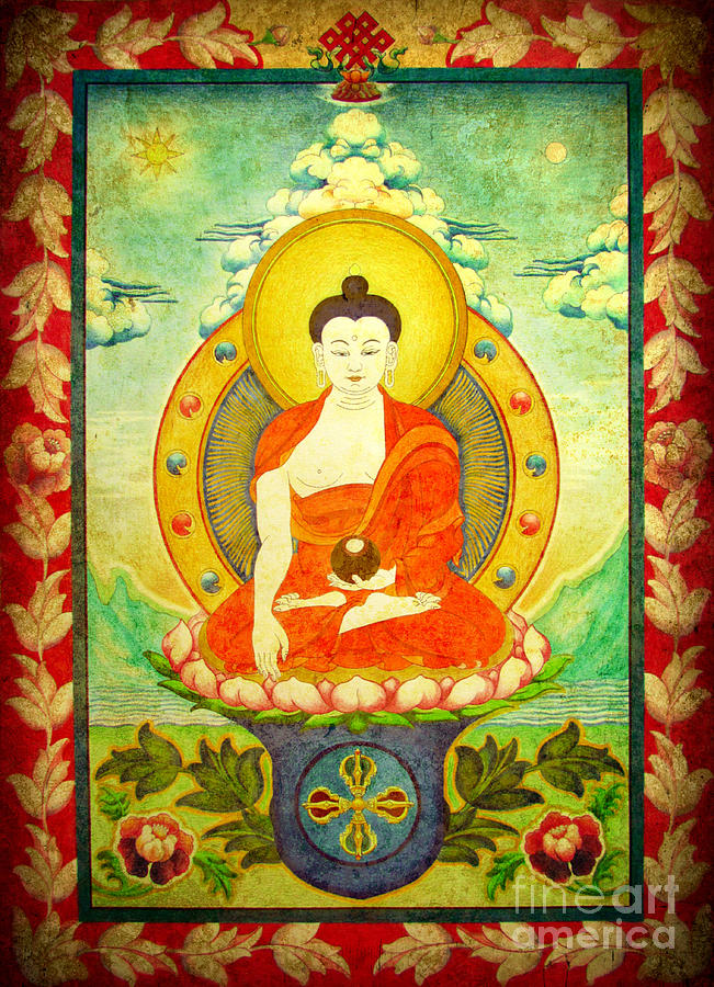 Shakyamuni Buddha Thangka Digital Art by Alexa Szlavics