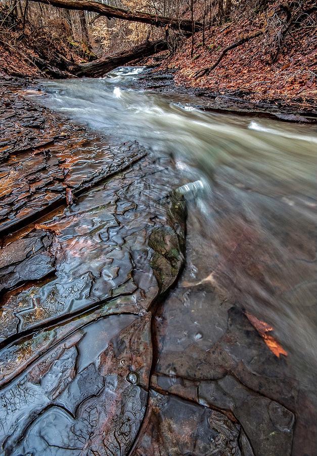 Shale bottom creek Photograph by Matt McClintock - Fine Art America