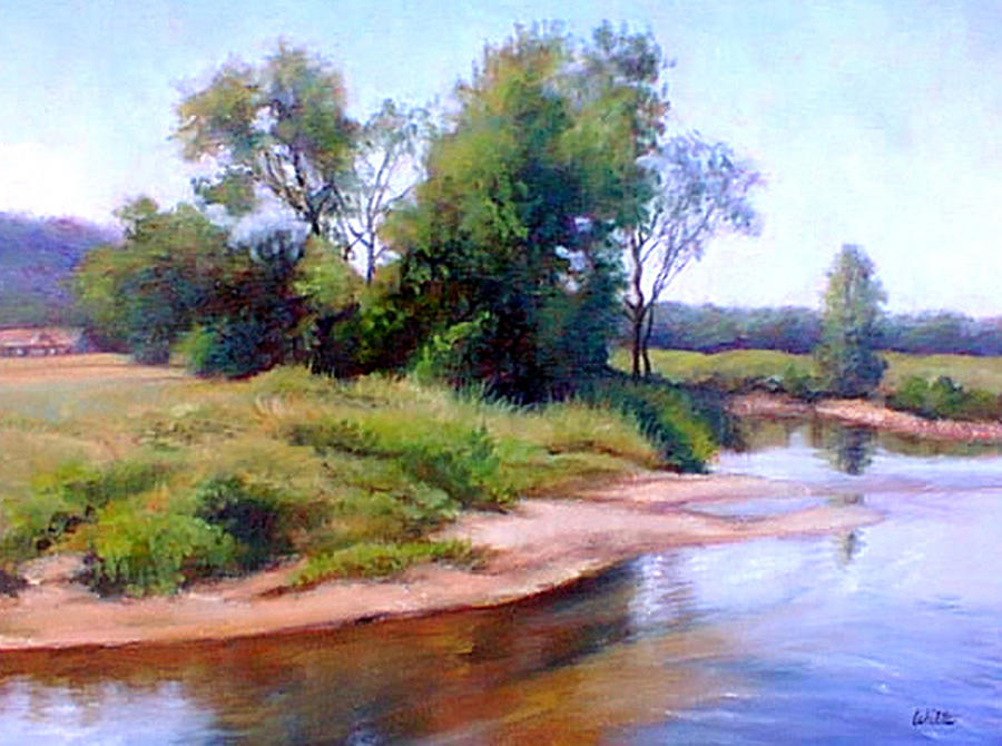 Shallow River Painting by Marie Witte